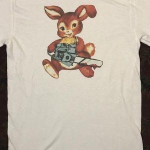 Chainsaw bunny tee